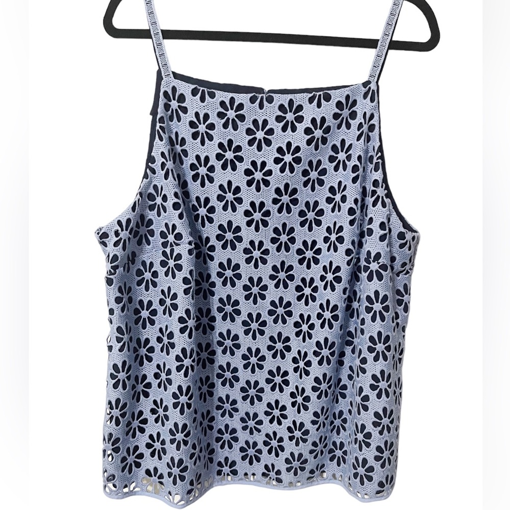 Anthropologie Maeve Cutout Blue Tank Size 22W